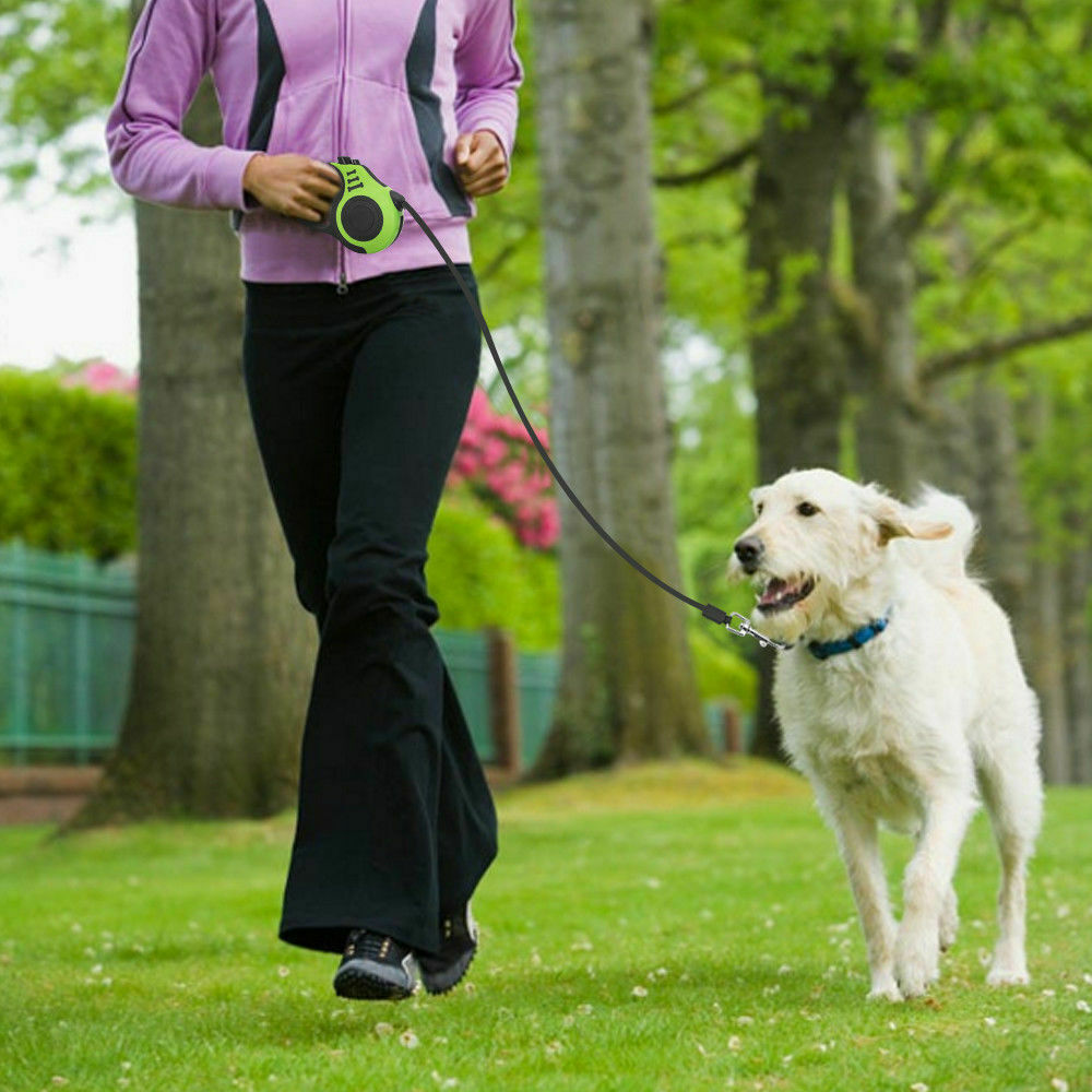 16.5FT Retractable Dog Leash with One-Touch Brake