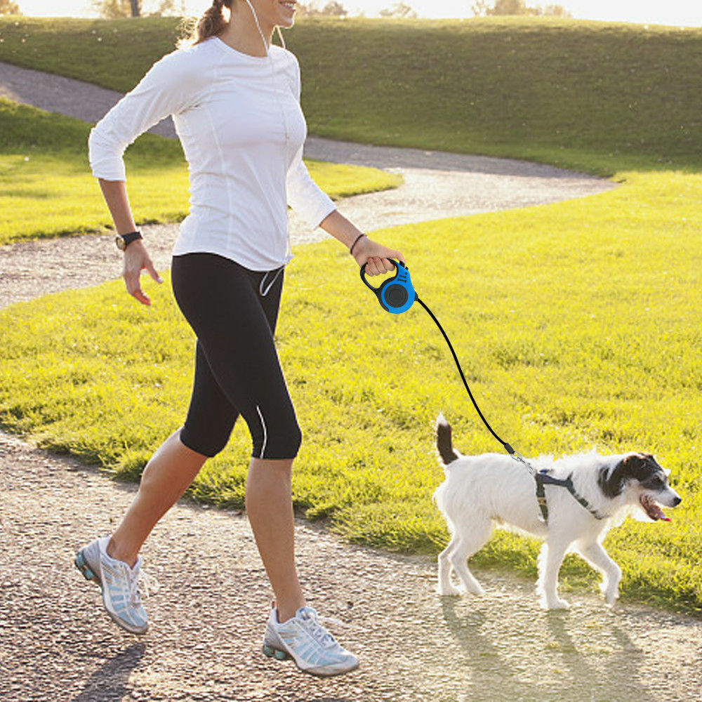 16.5FT Retractable Dog Leash with One-Touch Brake