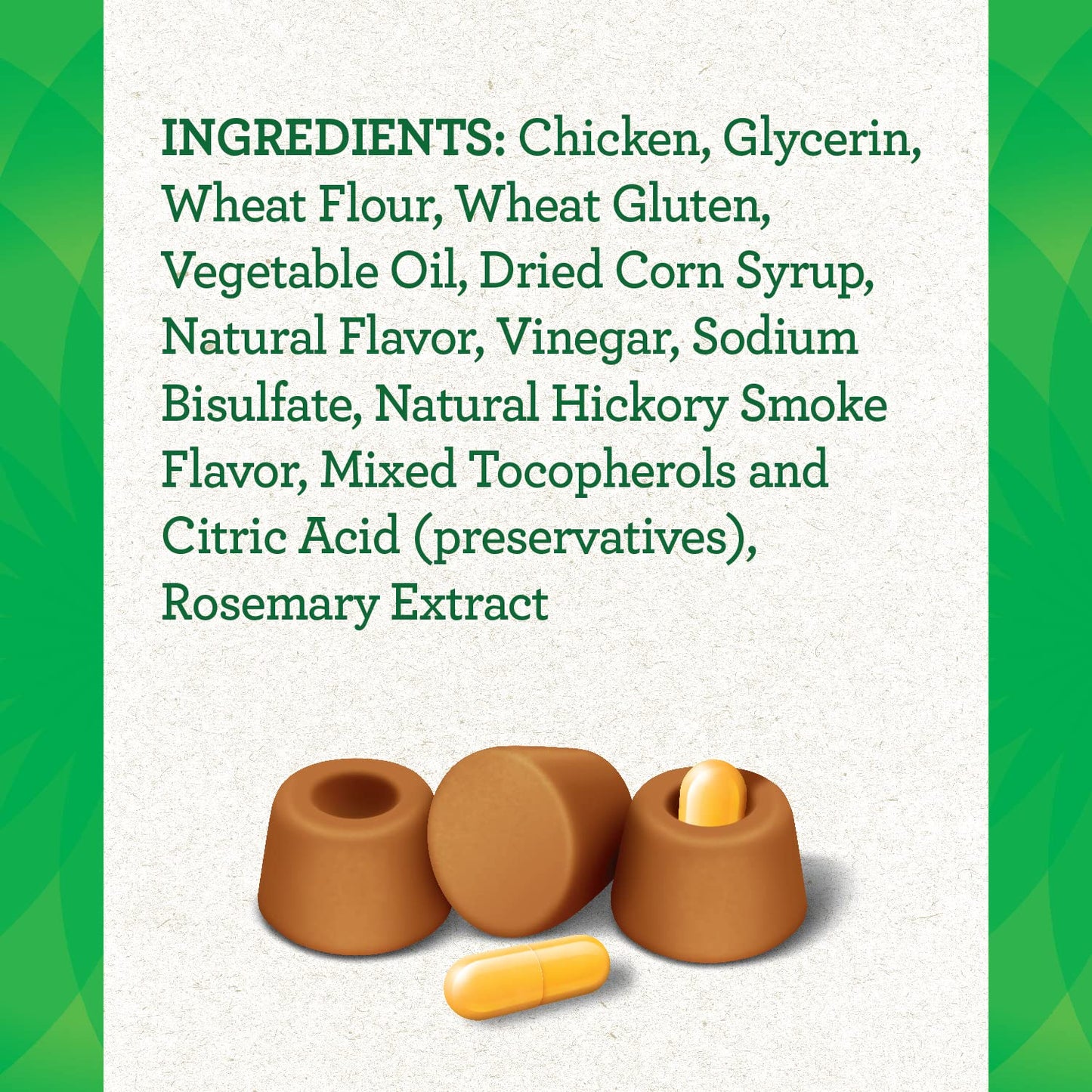 Greenies Pill Pockets – Chicken Flavor, Capsule Size (30 Treats)