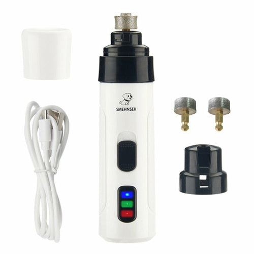 Cordless Pet Nail Grinder – Low Noise & Rechargeable