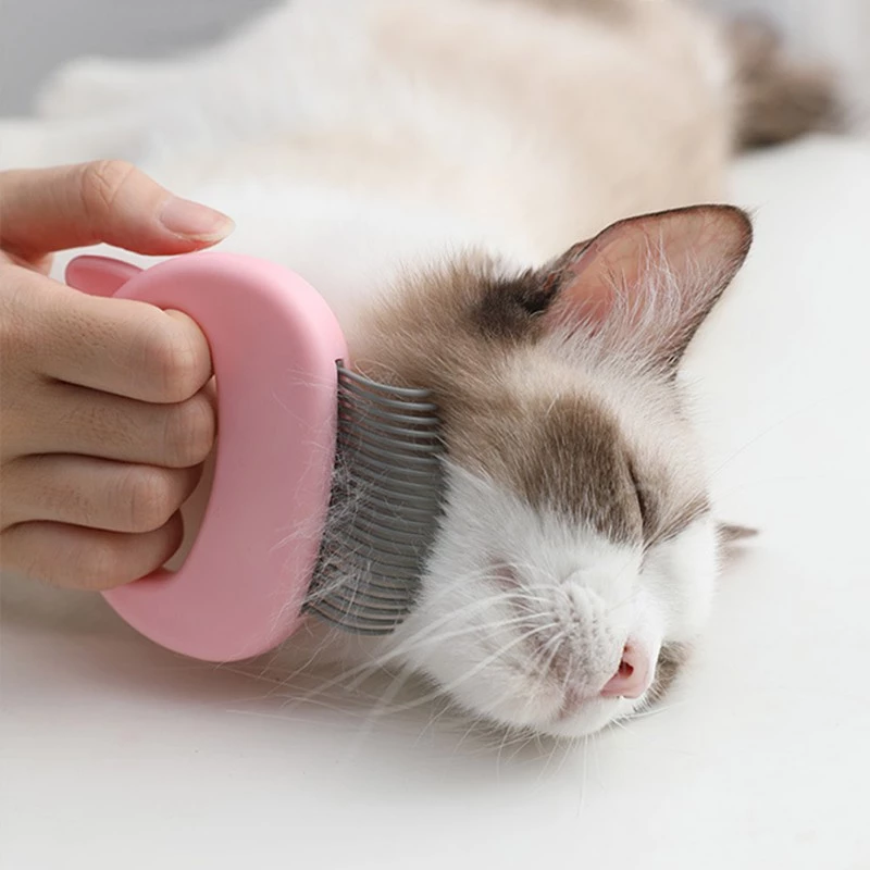 Cat Ear Pet Massage Brush – Grooming & Shedding Tool